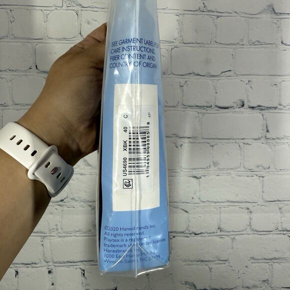 Playtex 18 hr Lace Bra Women Size 40C Black Wireless Smooth Breathable - Picture 3 of 7